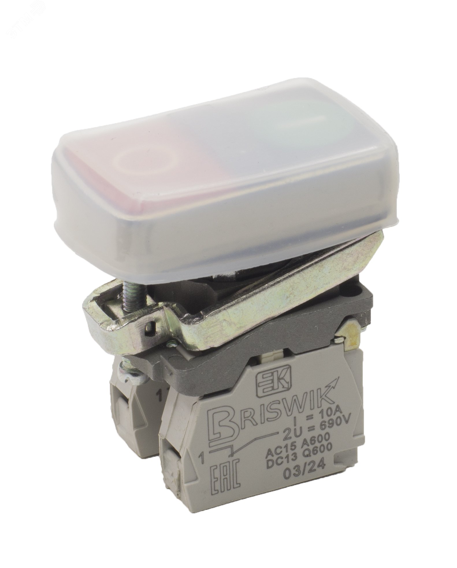 Изображение товара Выключатель кнопочный КМЕ 8211м -ЛС 690 В IP65 с индикатором, двойной цвет