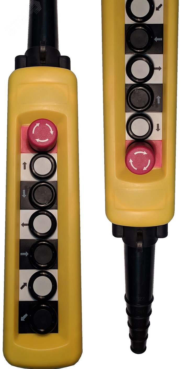 Изображение товара Пульт ПКТ-66Б-C с 6 двухскоростными кнопками и грибовидной фиксацией 220 В Россия