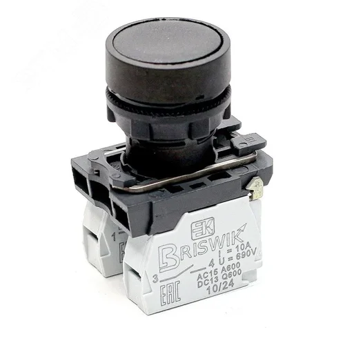 Изображение товара Выключатель КМЕ 6110м черный 1но+0нз Цилиндр с фиксацией (шт)