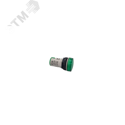 Изображение товара Индикатор светодиодный АД(AD)-22 зеленый 24В IP67 AC/DC белый корпус (шт)