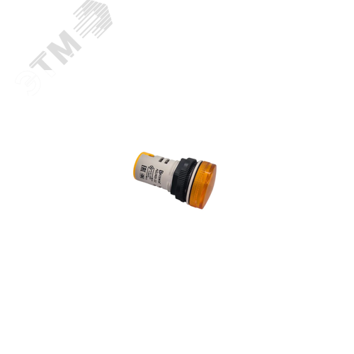 Изображение товара АД(AD)-22 желтый 24В IP67 AC/DC белый корпус Индикатор светодиодный (шт)
