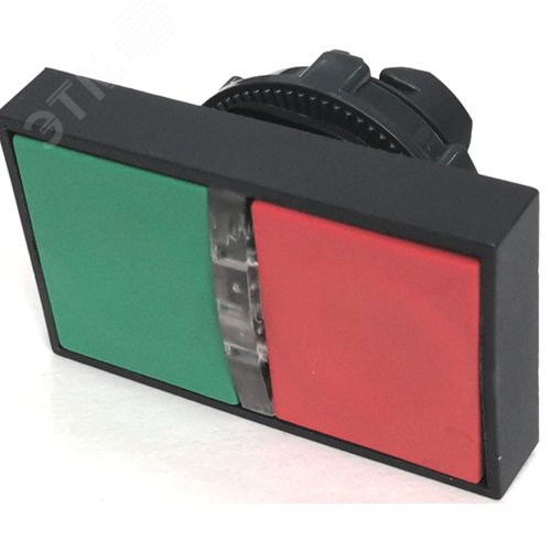 Изображение товара Головка двойной кнопки 22мм подсветка КМЕ 81Л IP40 LAY4-EW83.BR (шт)