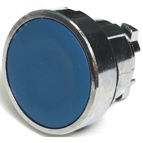 Изображение товара Головка плоская стальная возврат 22мм КМЕ 46С синий IP65 ZB4BA6.BR (шт)