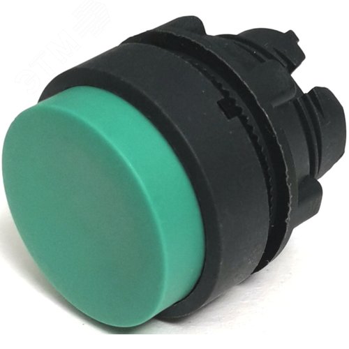 Изображение товара Головка выступающий толкатель 22мм возврат КМЕ 71 зеленый IP40 LAY4-EL23.BR (шт)