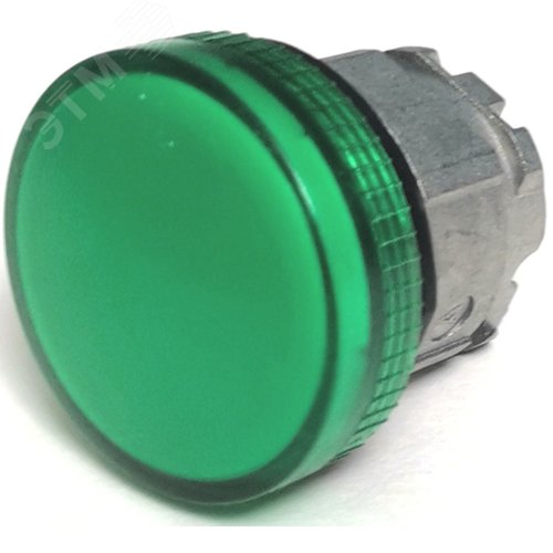 Изображение товара Головка сигнальной лампы 22мм металл КМЕ ОЛС зеленая IP65 ZB4BV03.BR (шт)