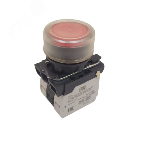 Изображение товара Выключатель КМЕ 4211м -Л 24В красный 1но+1нз Цилиндр IP65 с Индикац aB-EB-3Ai-3221 (шт)