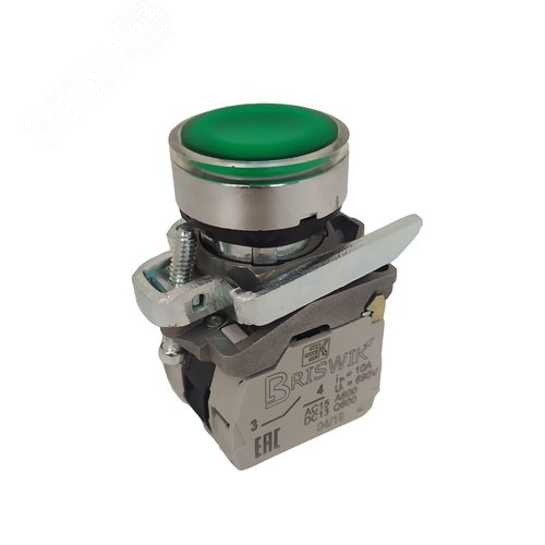 Изображение товара Выключатель КМЕ 4611м -ЛС 24В зеленый 1но+1нз Цилиндр IP65 с Инд (шт)