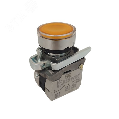 Изображение товара Выключатель КМЕ 4610м -ЛС 24В желтый 1но+0нз Цилиндр IP65 с Инд (шт)