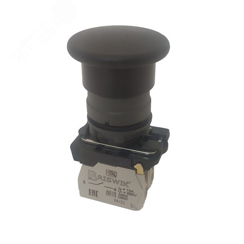 Изображение товара Выключатель КМЕ 5611м черный 1но+1нз Гриб IP65 (шт)