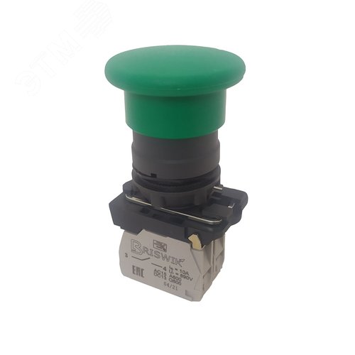 Изображение товара Выключатель КМЕ 5110м зеленый 1но+0нз Гриб (шт)