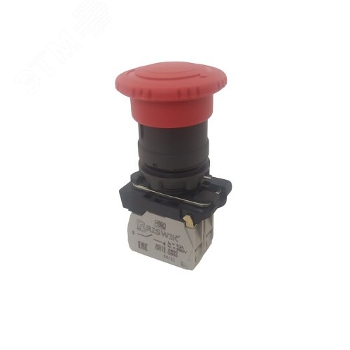 Изображение товара Выключатель КМЕ 5101м -Ф красный 0но+1нз Гриб с фикс IP40 (шт)