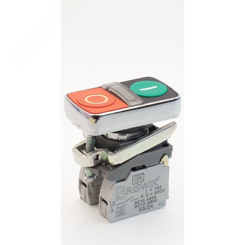 Изображение товара Выключатель КМЕ 8611м -ЛС 24В зел-красн 1но+1нз Сдвоен с Инд (шт)