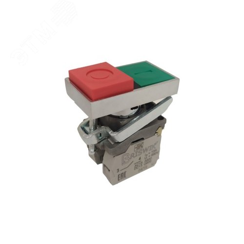 Изображение товара Выключатель КМЕ 9111м -С зел-красн 1но+1нз Сдвоен выступ (шт)