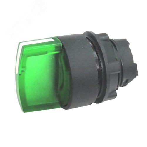 Изображение товара Головка переключателя 22мм 2 поз подсветка фиксация КПЕ 11РЛ зеленый IP40 LAY4-EK23.BR (шт)
