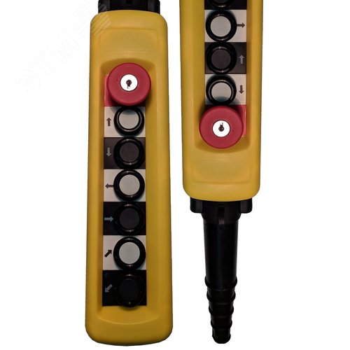 Изображение товара Пульт ПКТ-64Б-СК (4 двухскоростные кнопки 2НО/1НЗ+ лампа АД 24В зеленая +Зуммер 24В красный+ Гриб с фиксац (шт)