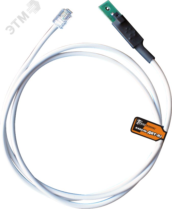 Изображение товара Датчик температуры и влажности ДВТ_RJ 1 м с выходом 0-5 В для помещений