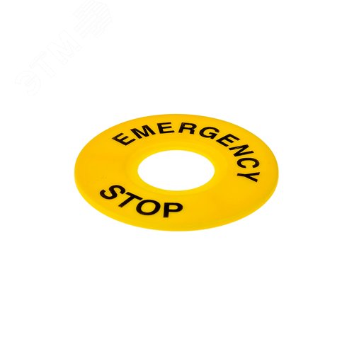 Изображение товара "Табличка ""Emergency Stop"", размер 60 мм (2 шт. в комплекте) MTB2-F07" (упак)