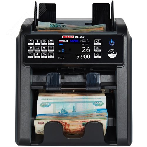 Изображение товара Счетчик банкнот DoCash DC-55V 2CIS 14391 (шт)