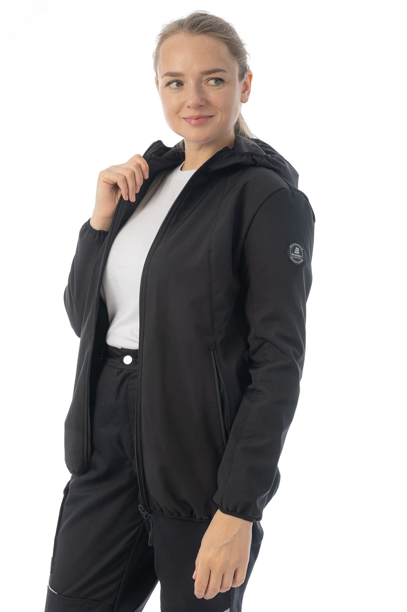 Женская куртка софтшелл Brodeks KS248, черный(L) артикул KS248 Brodeks ...
