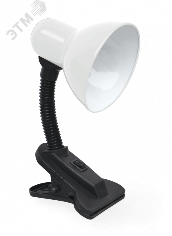 Изображение товара Настольный светильник с прищепкой IN HOME СНП 21Е27 230 В белый