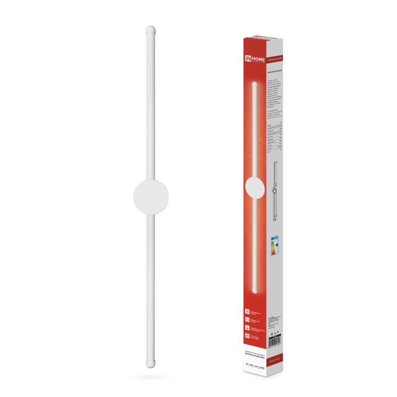 Светильник светодиодный ESTETIKA ART-80C-40WH 15Вт 230В 4000K 1050Лм 800х60x98 белый IN HOME