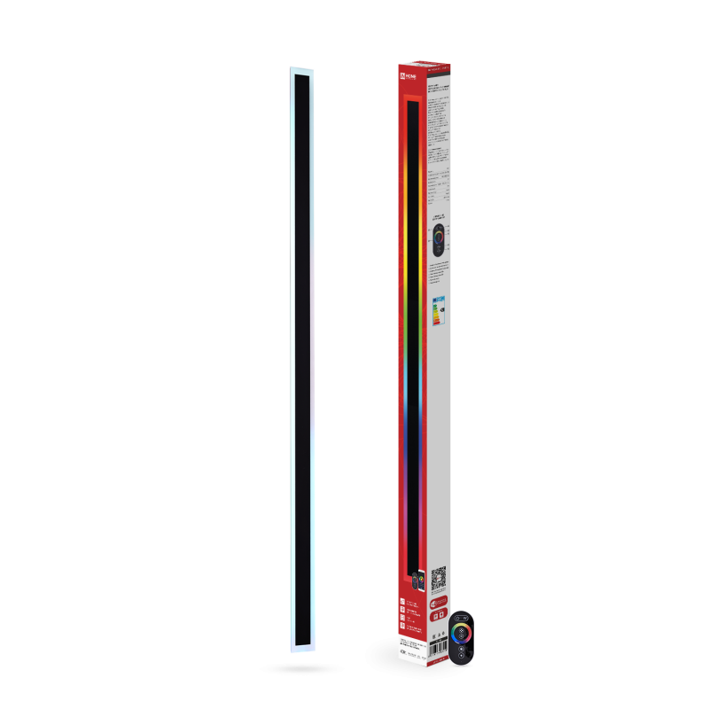 Светильник уличный светодиодный ДБУ MARS120-40RGB-SMART-ВL 40Вт 1200x80 с пультом ДУ IP54 черный IN HOME