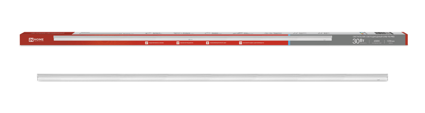 Светильник светодиодный СПБ-Т5-PRO 30Вт 230B 6500К 3000Лм 1200мм IN HOME