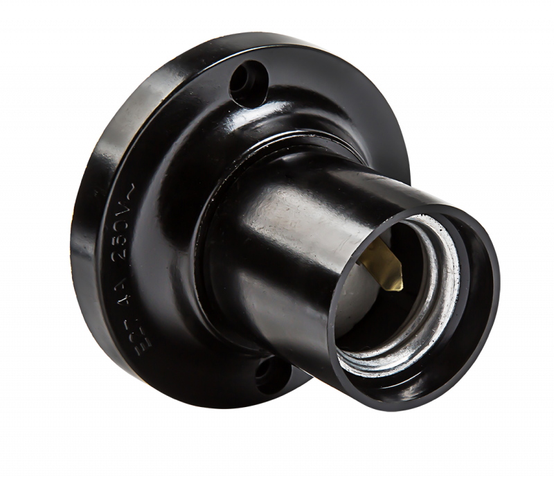 Патрон Е27 Ф П-01 Е27 карболитовый потолочный IN HOME