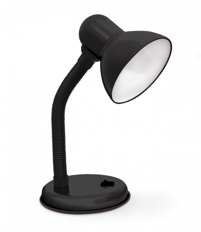 Светильник настольный под лампу на основании СНО 22Ч-E27 230 В ЧЕРНЫЙ (с подвесом) IN HOME