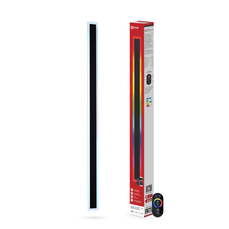 Светильник уличный светодиодный ДБУ MARS90-30RGB-SMART-ВL 30Вт 900x80 с пультом ДУ IP54 черный IN HOME