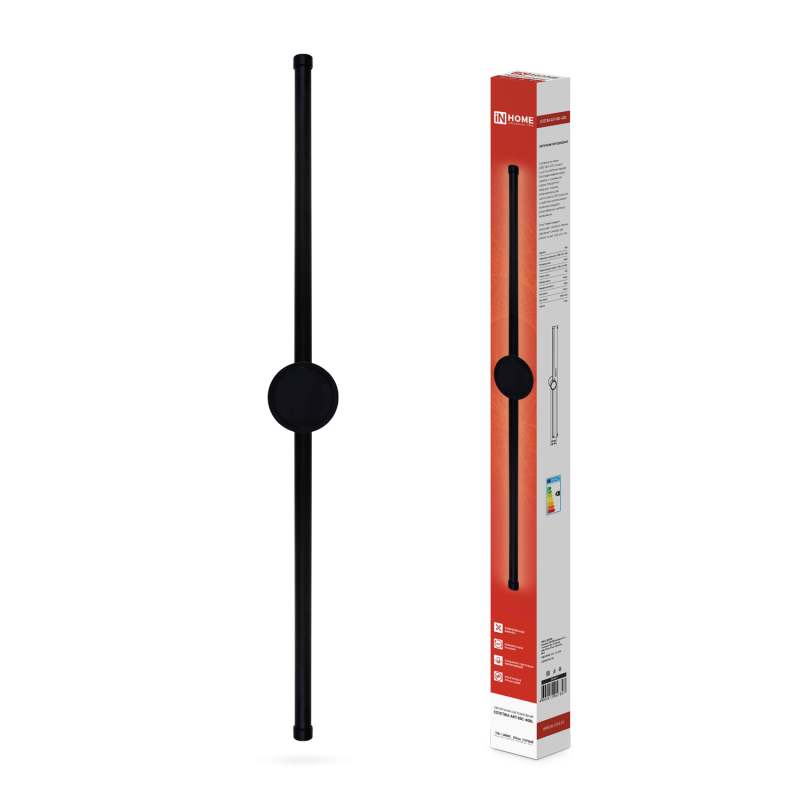 Светильник светодиодный ESTETIKA ART-80C-40BL 15Вт 230В 4000K 1050Лм 800х60x98 черный IN HOME