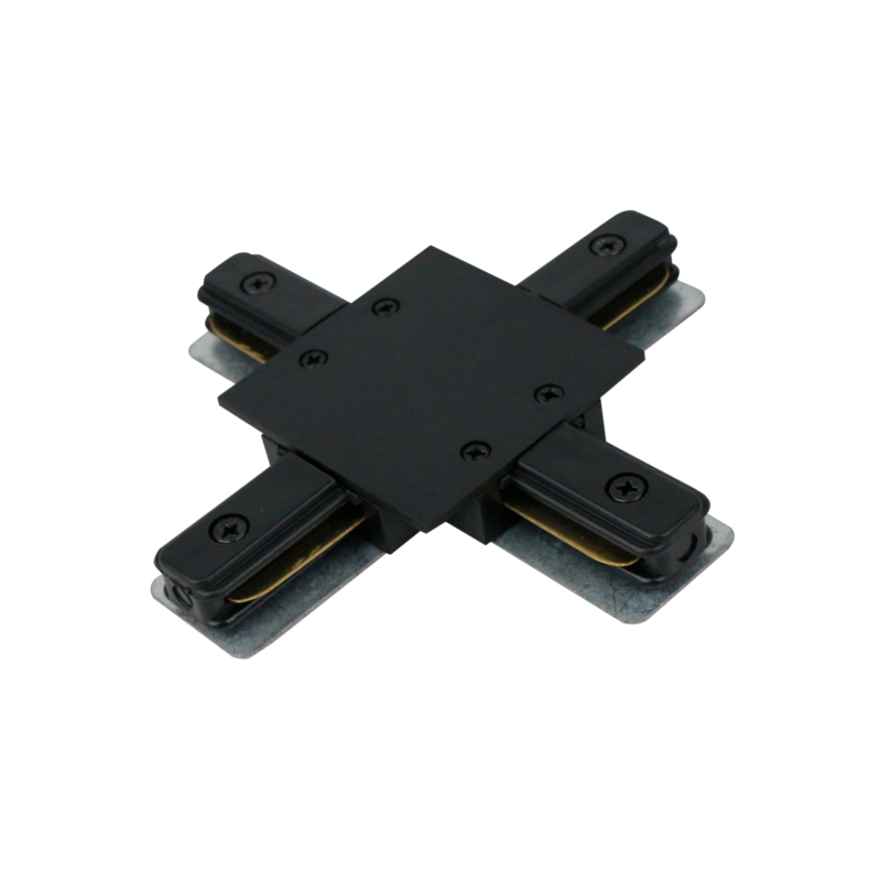 Коннектор шинопровода X-образный XC-B-TL черный серии TOP-LINE IN HOME