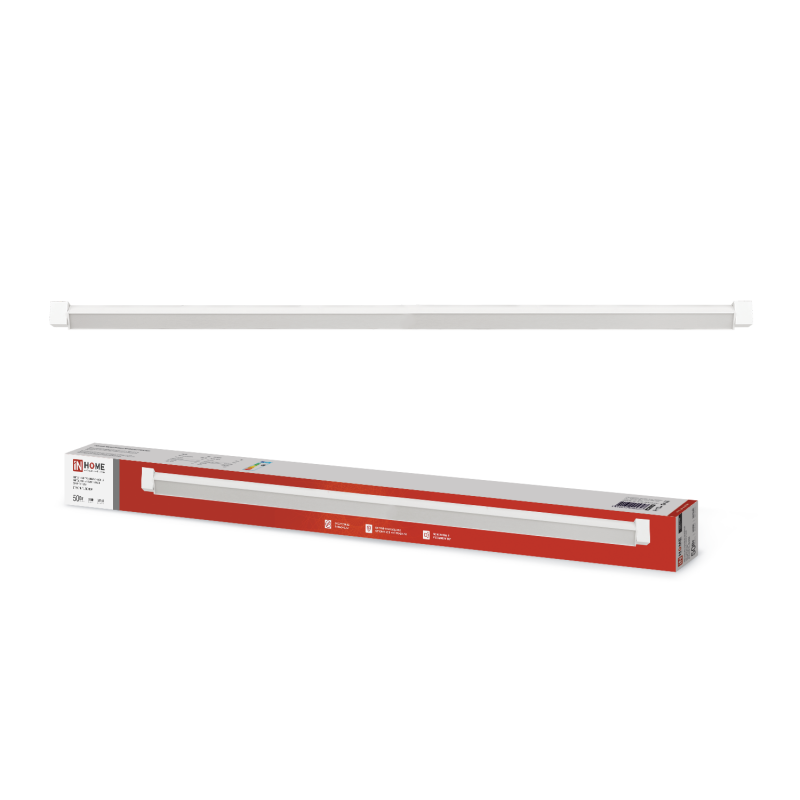 Светильник трековый линейный светодиодный поворотный LTR-01R-TL 50Вт 4000К 5000Лм 870мм IP40 120 градусов белый серии TOP-LINE IN HOME