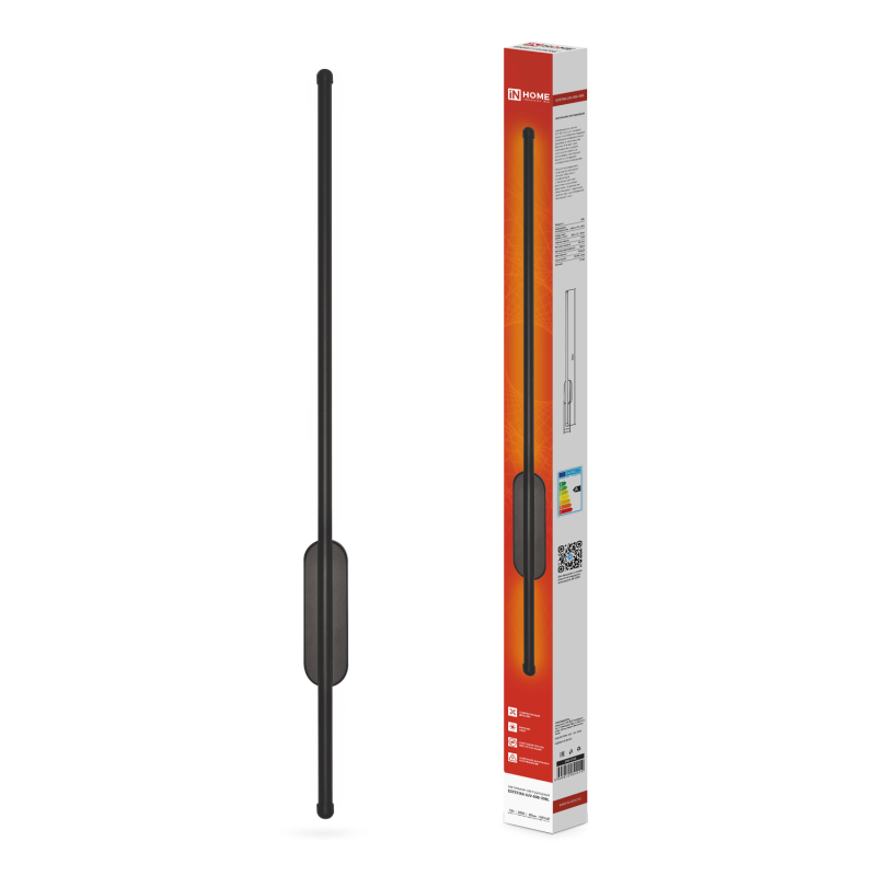 Светильник светодиодный ESTETIKA LUV-80B-30BL 15Вт 230В 3000K 1050Лм 800х50x25 черный IN HOME