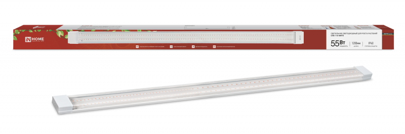 Светильник светодиодный СПБ-110-ФИТО сине-красный спектр 55 Вт 1200 мм IN HOME
