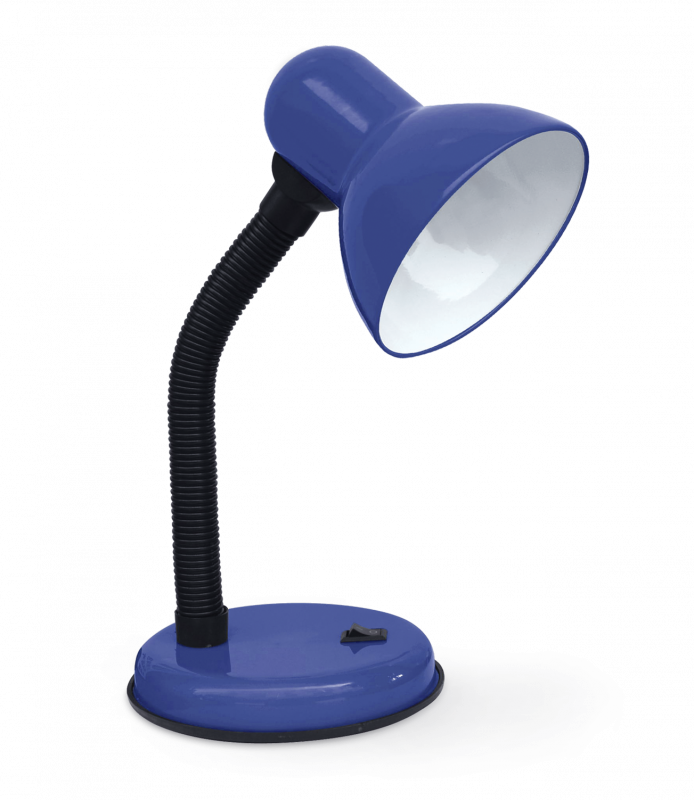 Светильник настольный под лампу на основании СНО 22ТС-E27 230 В СИНИЙ (с подвесом) IN HOME