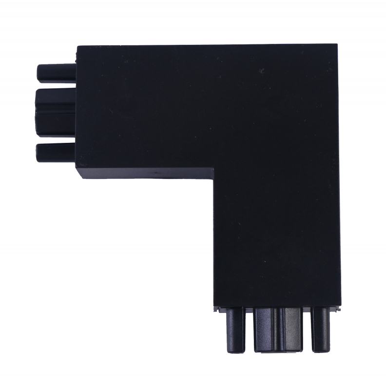 Коннектор шинопровода угловой AC-B-TL черный серии TOP-LINE IN HOME