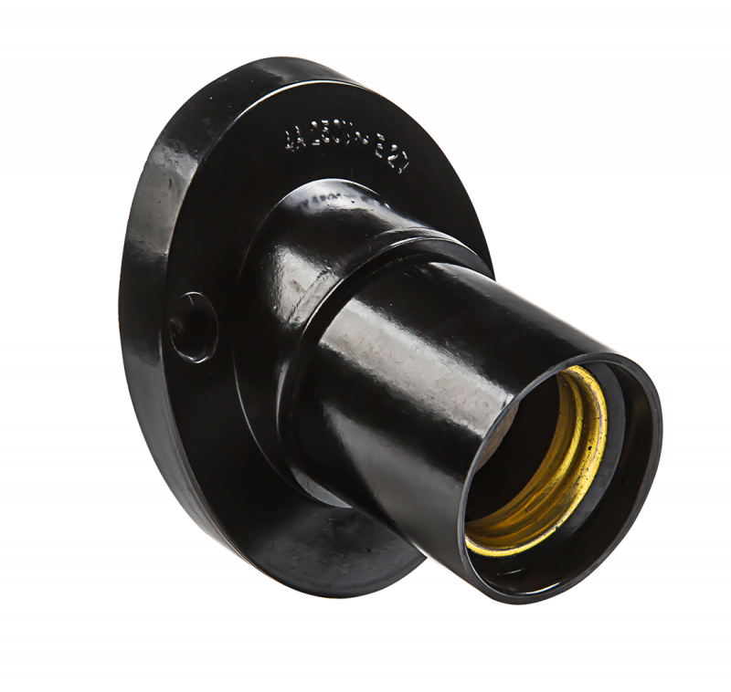 Патрон Е27 Ф П-02 Е27 карболитовый настенный IN HOME