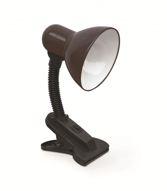 Светильник настольный под лампу на прищепке СНП 21Ч-E27 230 В ЧЕРНЫЙ (с подвесом) IN HOME