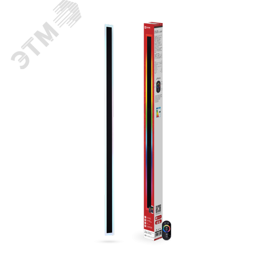 Изображение товара Светильник уличный светодиодный ДБУ MARS120-40RGB-SMART-ВL 40Вт 1200x80 с пультом ДУ IP54 черный IN HOME (шт)