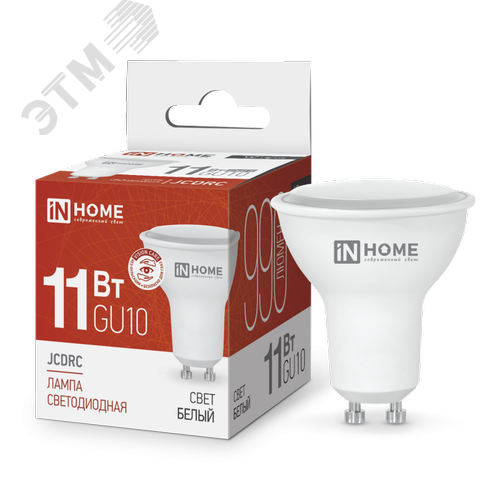 Изображение товара Лампа светодиодная LEDJCDRCVC 11Вт 230В GU10 4000К 990Лм (шт)