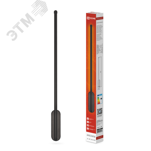 Изображение товара Светильник светодиодный ESTETIKA LUV-60A-30BL 10Вт 230В 3000K 700Лм 600х50x25 черный IN HOME (шт)