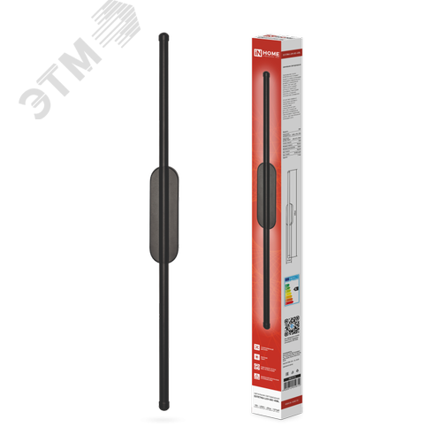 Светильник светодиодный ESTETIKA LUV-60C-40BL 10Вт 230В 4000K 700Лм 600х50x25 черный IN HOME - фото 1