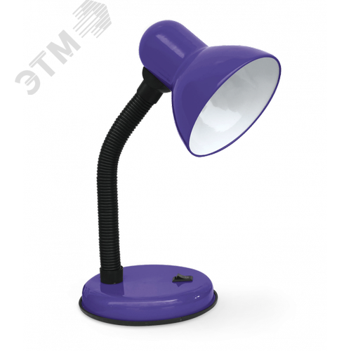 Изображение товара Светильник настольный под лампу на основании СНО 22Ф-E27 230 В ФИОЛЕТОВЫЙ (с подвесом) IN HOME (шт)