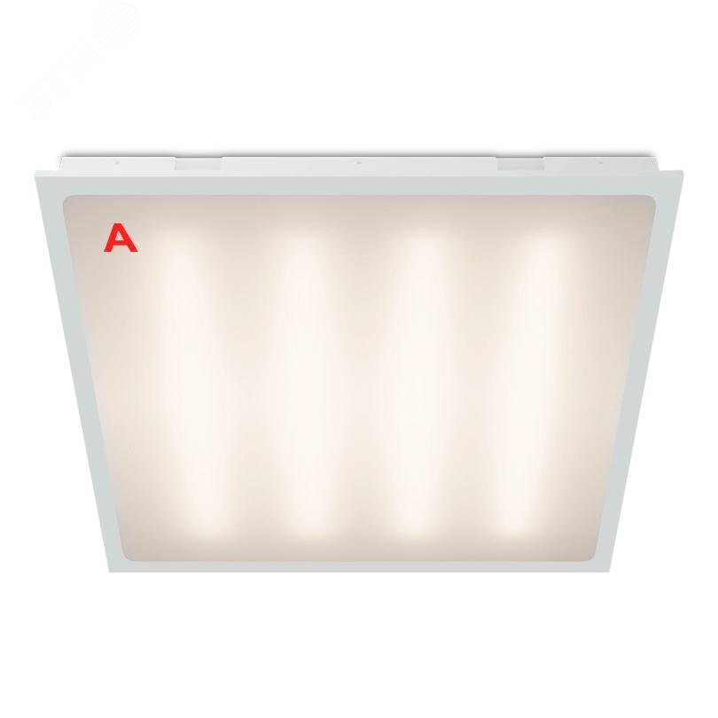 Изображение товара Светильник светодиодный медицинский ДВО 36 Вт 4100 лм 3000К Ra 90 AC 184-264В IP54 600х600х48мм CLIP IN матовый с БАП на 1 ч Индекс цветопередачи Ra>90 ДВО04 CLIP-IN (шт)