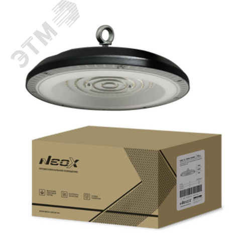 Изображение товара Светильник складской линзованный светодиодный UHB-2L 100Вт 230В 5000К 10500 Лм 105лм/Вт IP65 без пульсации (шт)