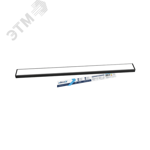 Изображение товара Светильник светодиодный подвесной ДБО-NOVA ОПАЛ-3665 36Вт 230В 6500К IP40 1180х100х35мм трос 2м черный NEOX (шт)