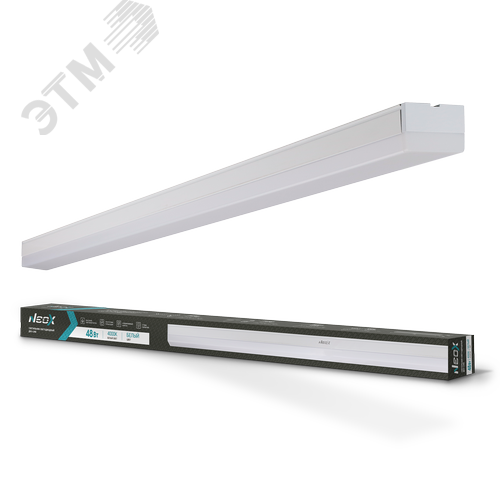 Изображение товара Светильник светодиодный ДБО-LINE 48Вт 4000К 4800Лм 100лм/Вт белый IP40 (шт)