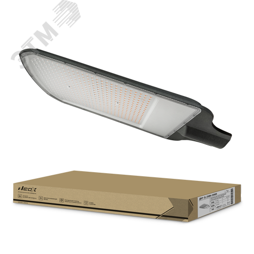 Изображение товара Светильник уличный линзованный светодиодный ДКУ-2L 250Вт 230В 5000К 31250 Лм 125лм/Вт 48-70мм IP65 (шт)