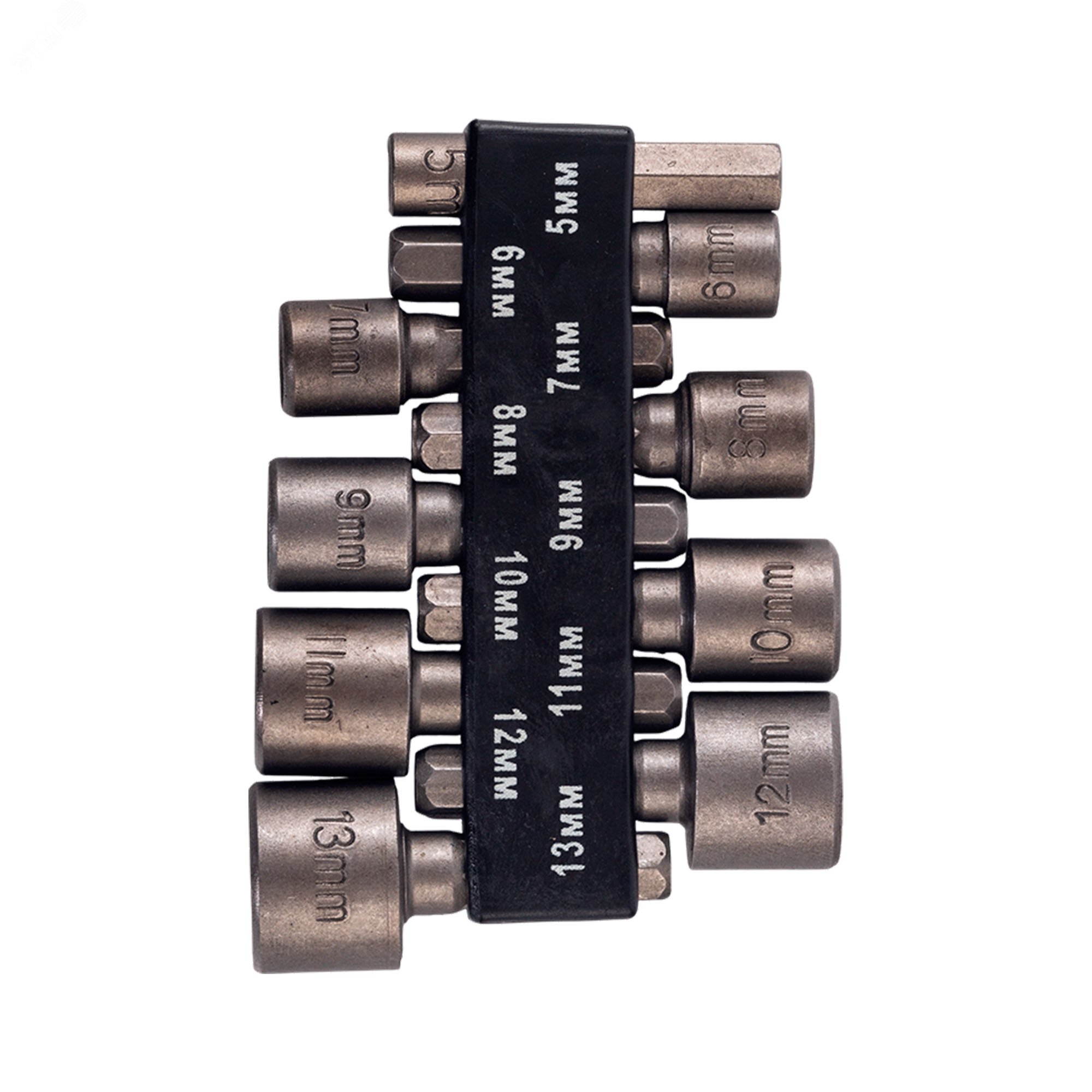 Изображение товара Биты для шуруповерта для кровельных саморезов 5 - 13 мм 9 шт 1/4" HEX (шт)